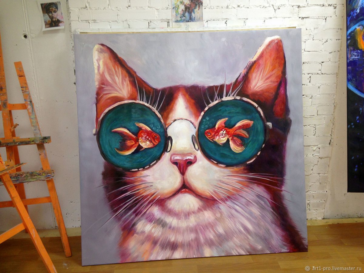 Картины в интерьере в стиле МИД сенчури