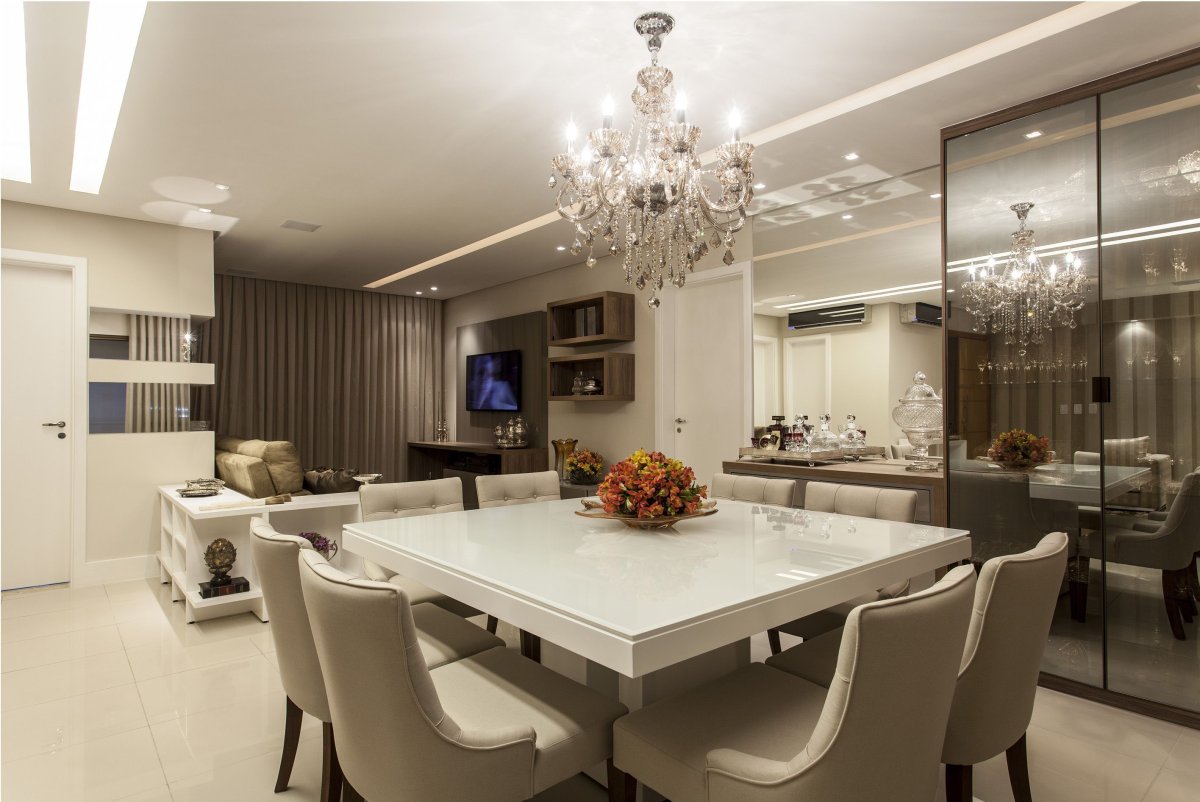 Гостиная столовая в современном стиле