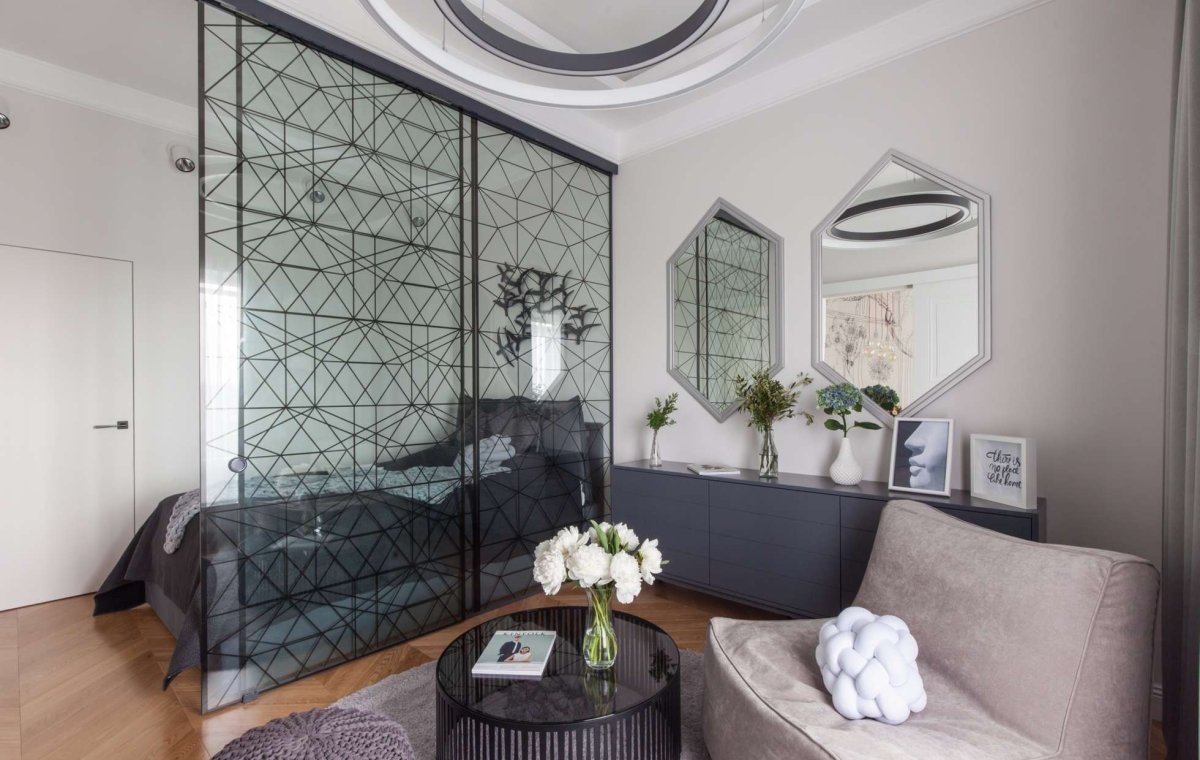 Декоративная перегородка в комнате