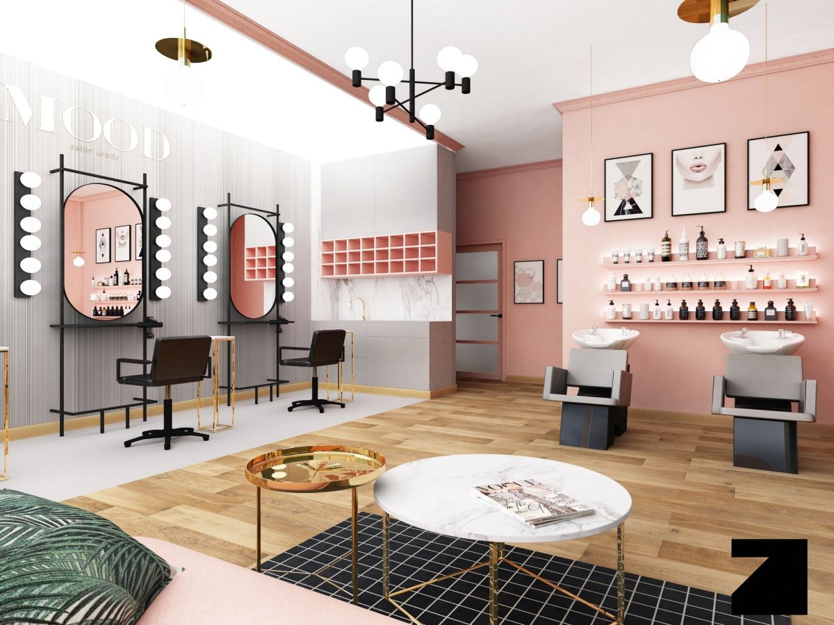 Интерьер парикмахерской