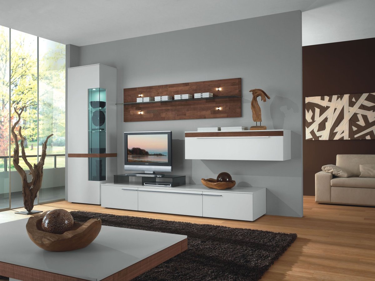 Шкаф в гостиную в стиле Минимализм