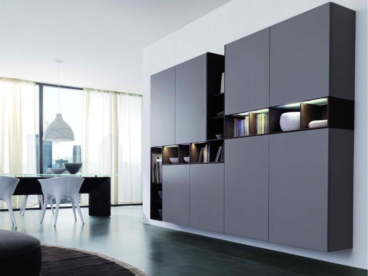 Шкаф в гостиную в современном