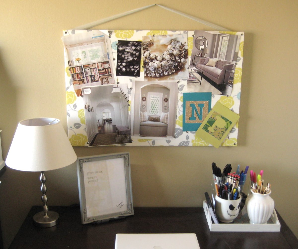 Пробковая доска в интерьере