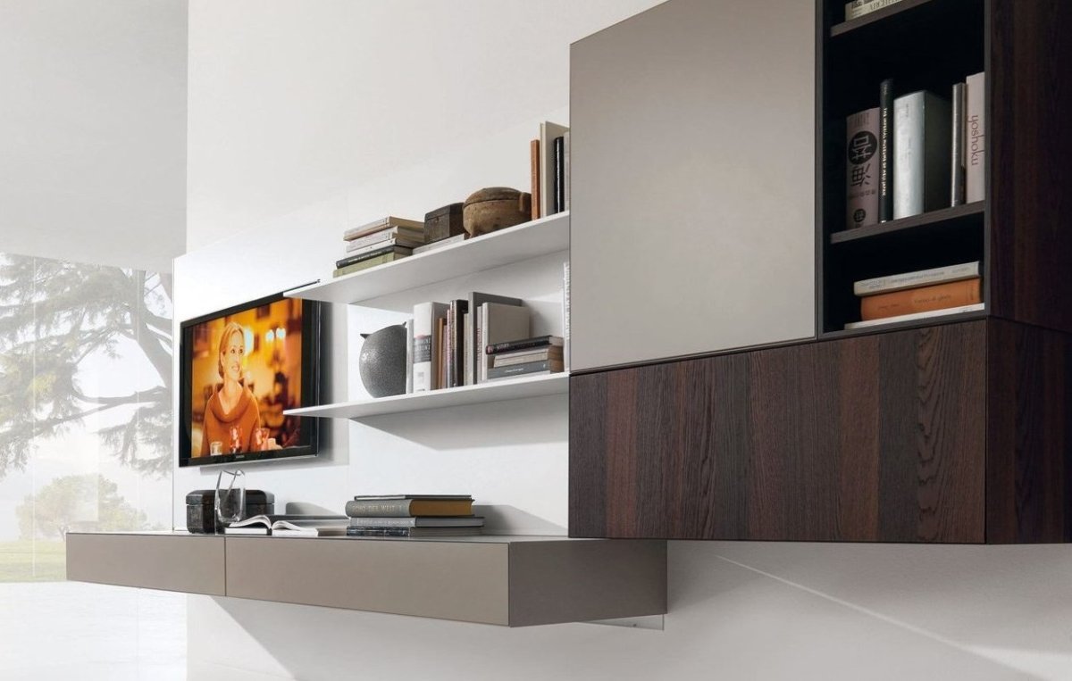 Навесные шкафы в гостиную