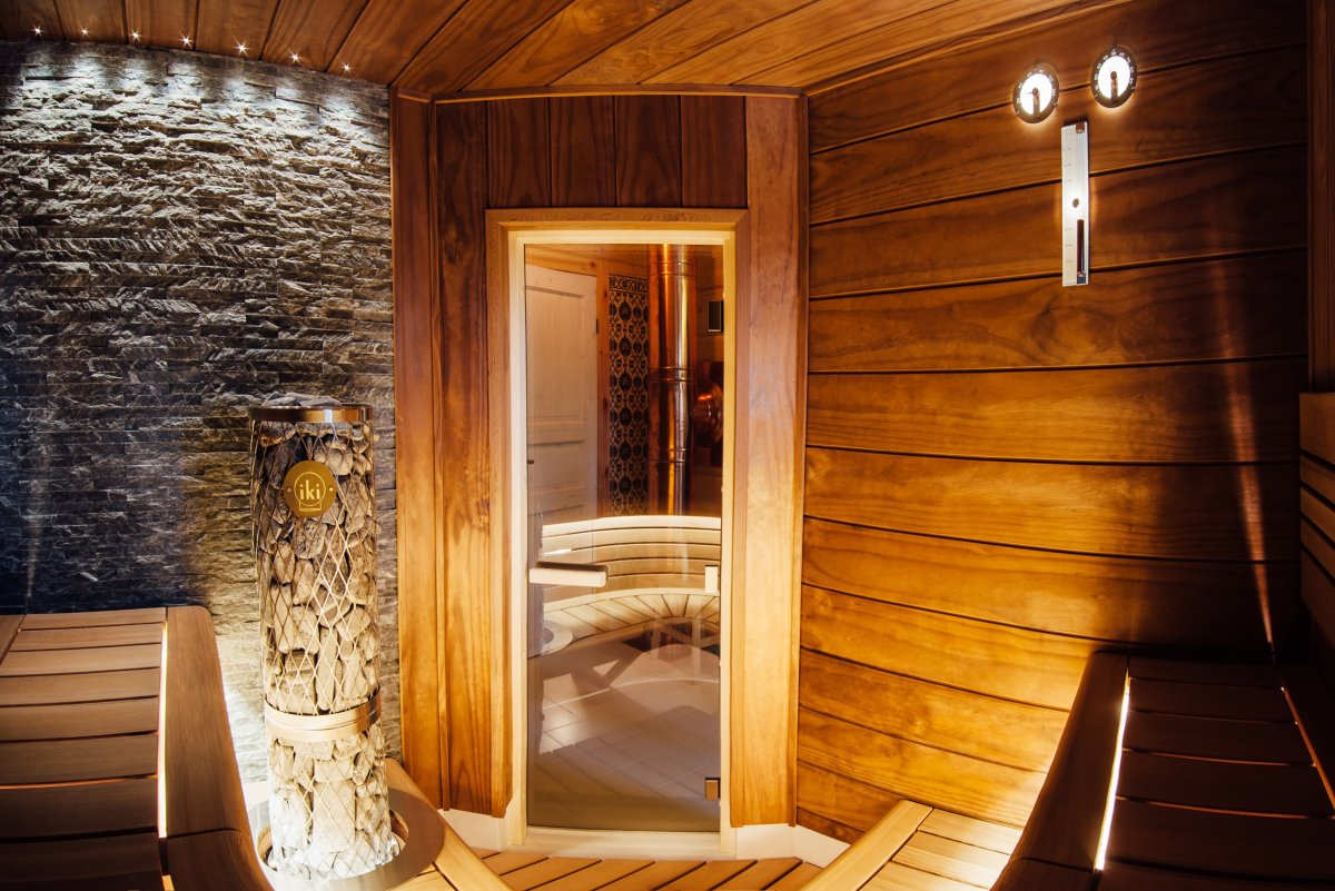 Современная отделка бани