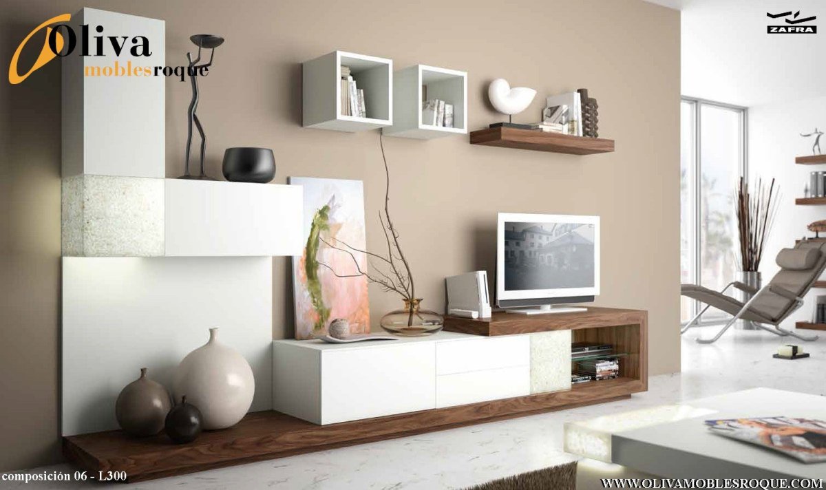 Модульные полки в гостиную