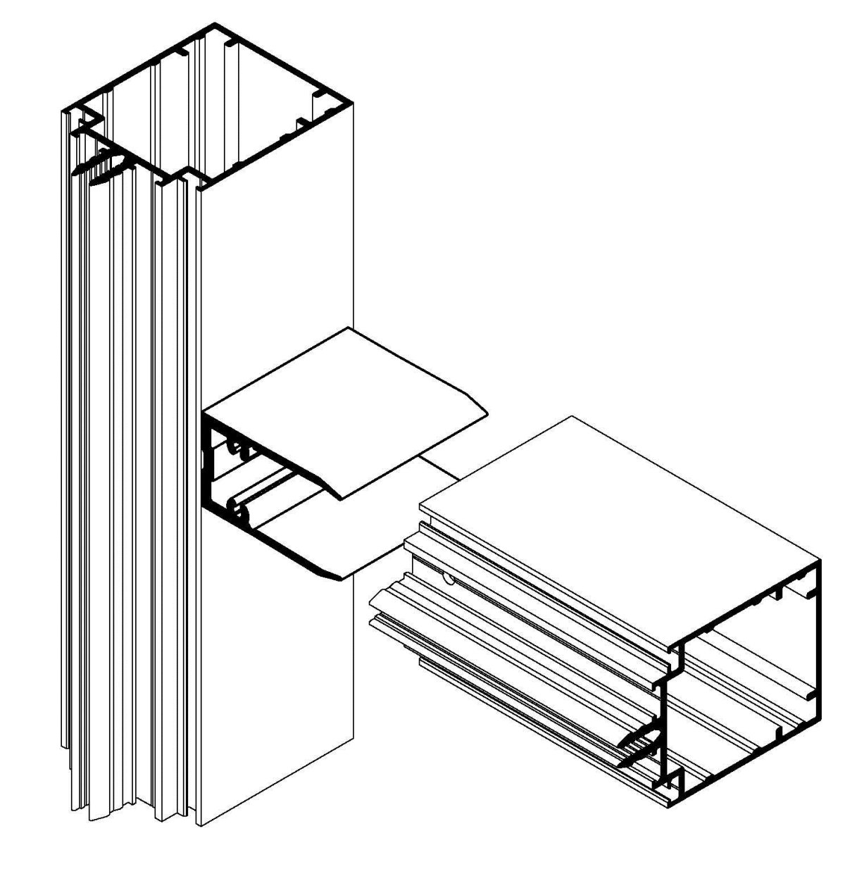Профиль gola Firmax l-образный для нижних баз l=4200mm, алюминий черный