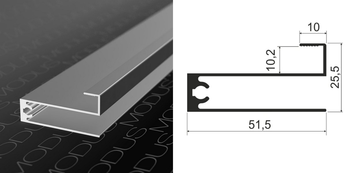 Профиль аристо Flat венге темный