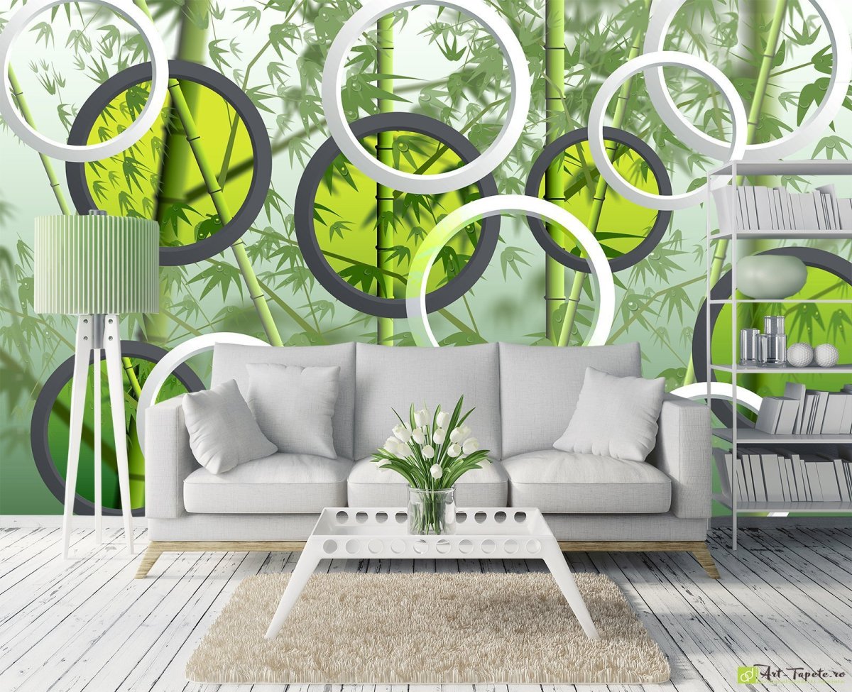 Зеркальные круги на стену