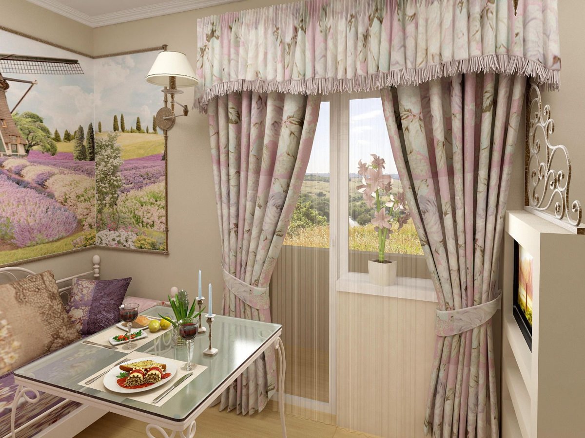 Леруа Мерлен шторы Лаванда