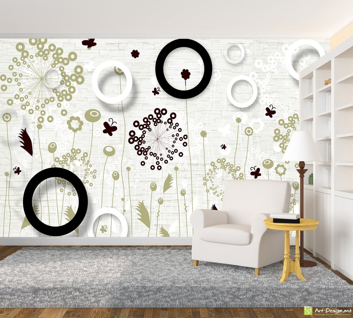 Круглые картины для интерьера