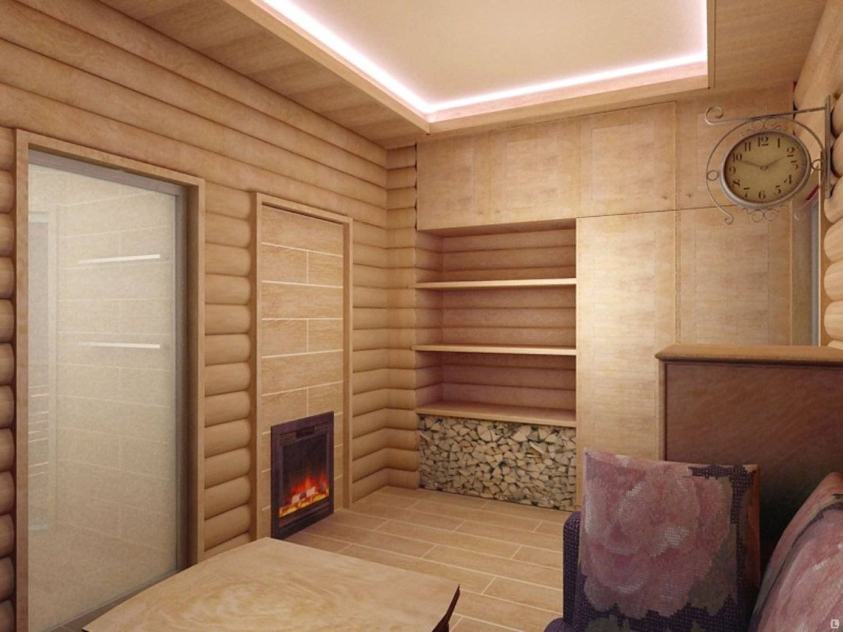 Баня 6*6 с большой парилкой