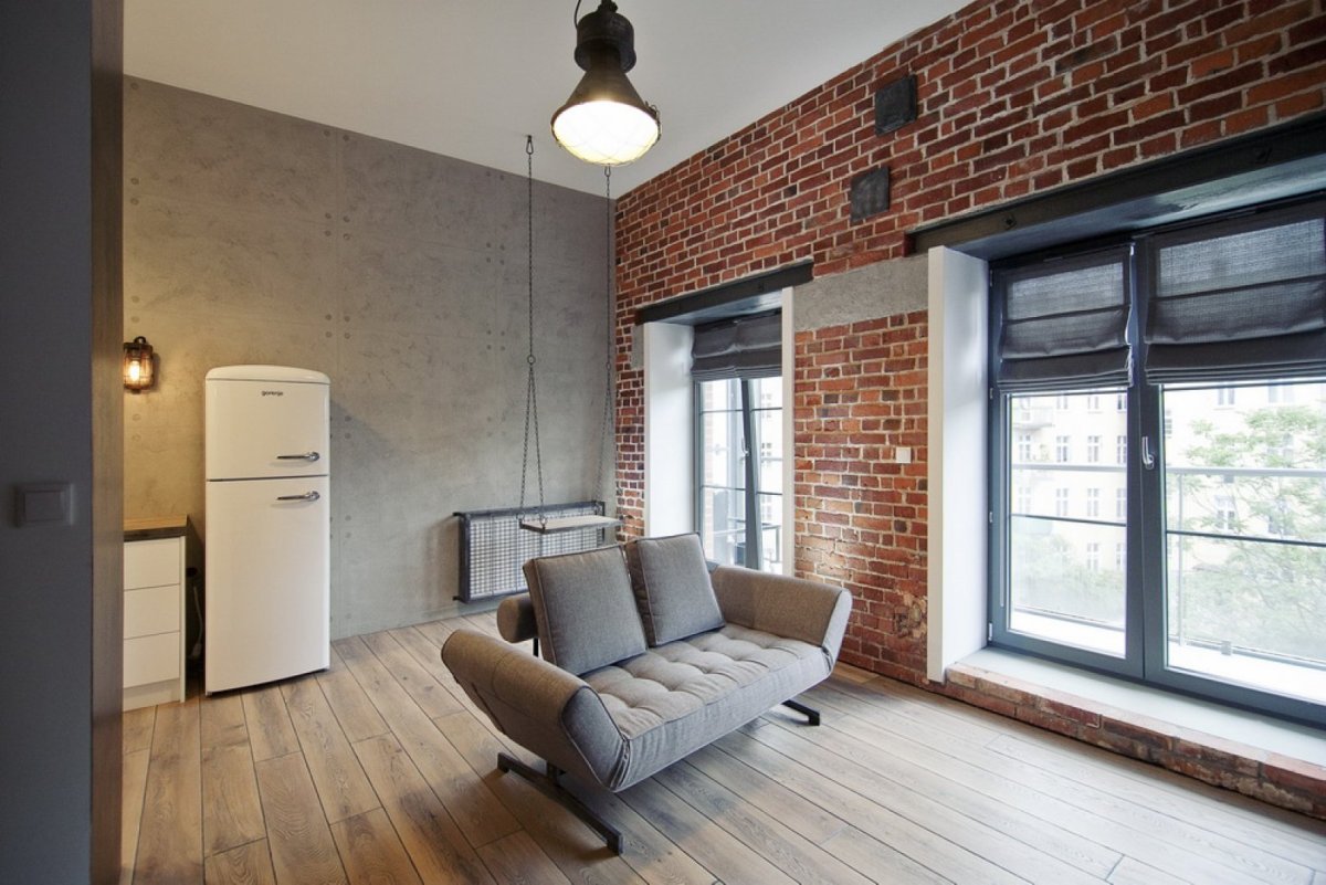 Интерьер в стиле Индастриал Шик