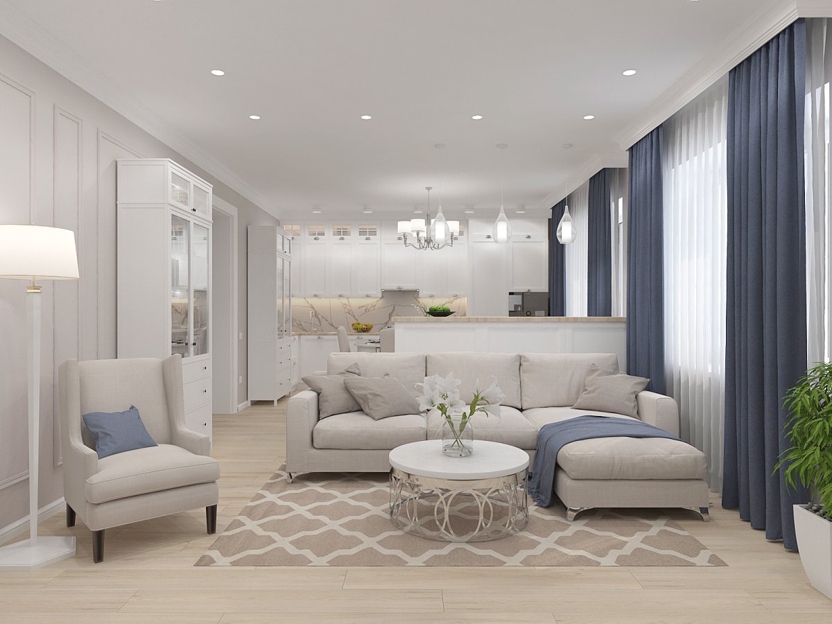 Квартира в светлых тонах