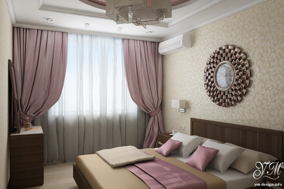 Спальня бюджетная и красивая