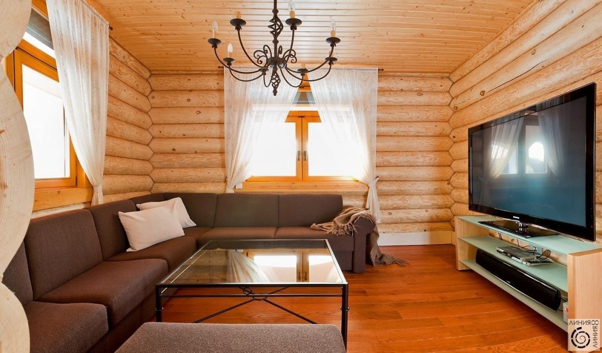 Уютная гостиная на даче