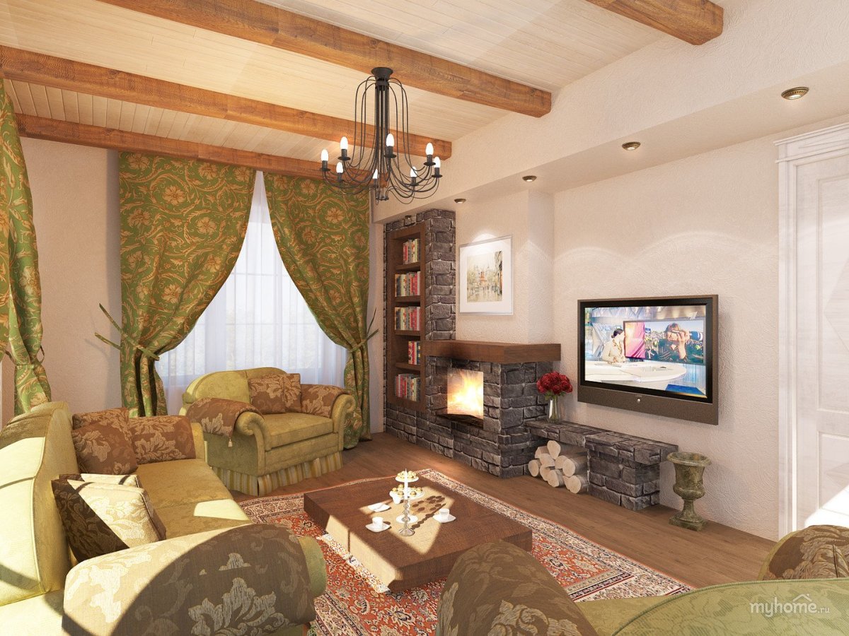 Маленькая гостиная на даче