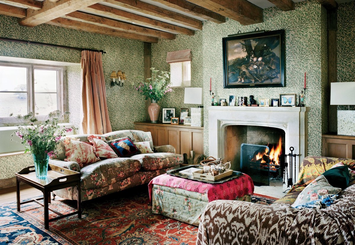 Гостиная в стиле Кантри