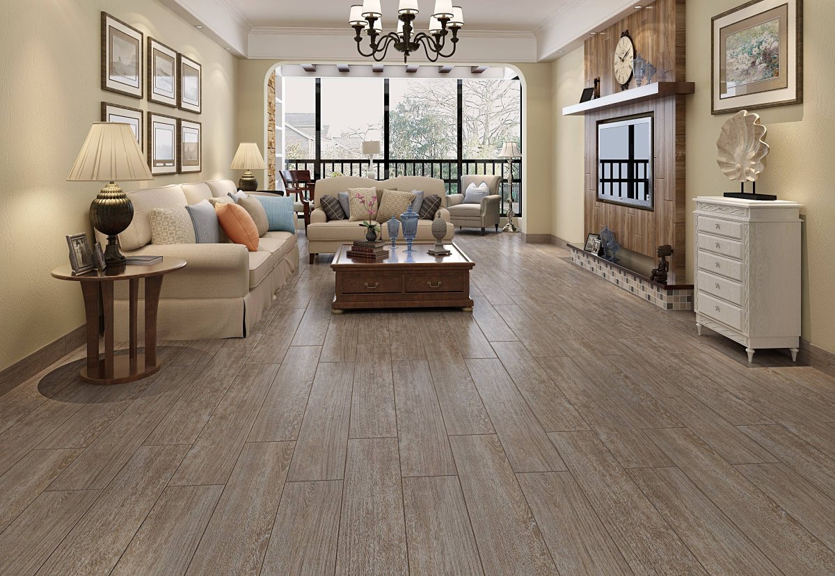 Пол беленый дуб в интерьере