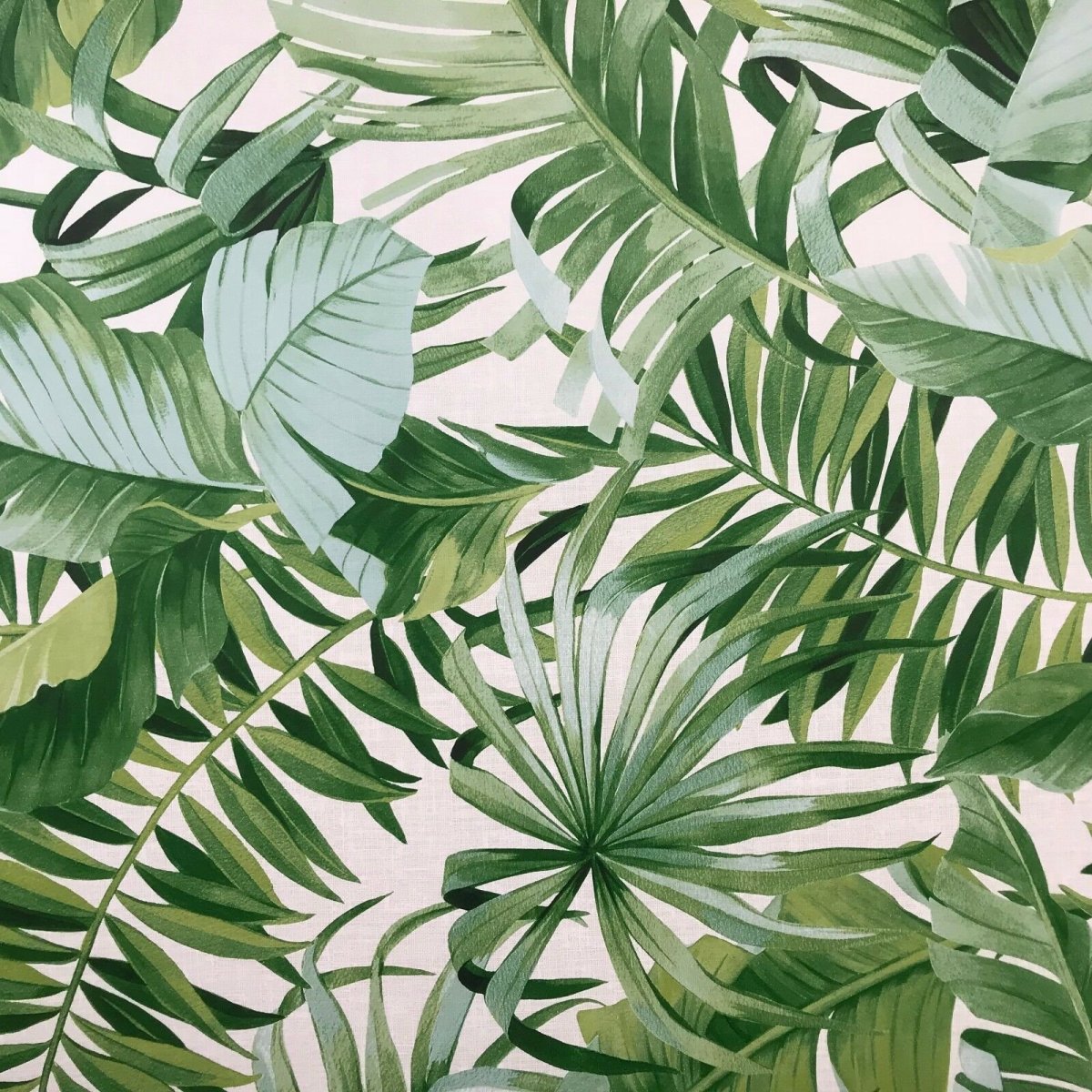 Alfresco Palm Leaf Wallpaper White Green Jungle Tropical