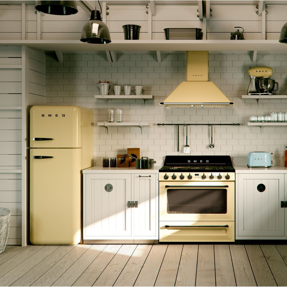 Техника Smeg в интерьере кухни