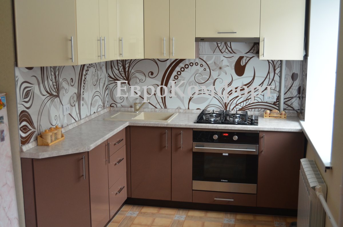 Кухня капучино МДФ пленка