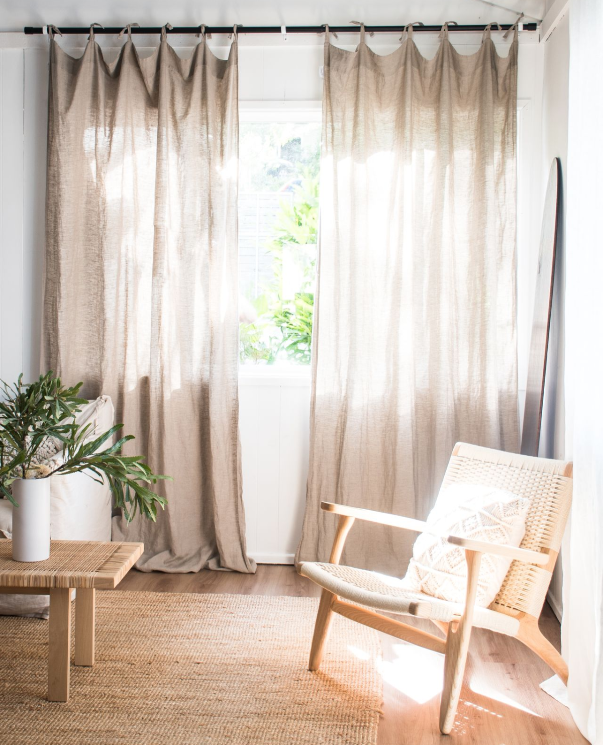 Шторы из льна