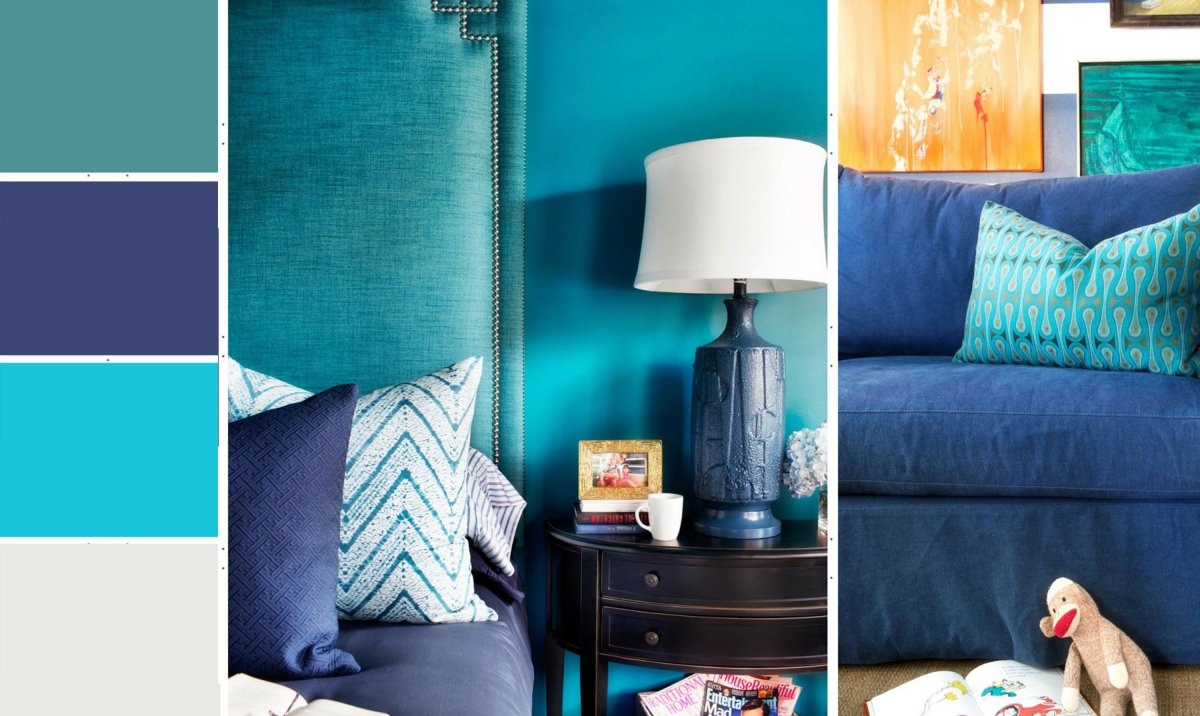 АРТДЕКО стиль интерьер бирюза