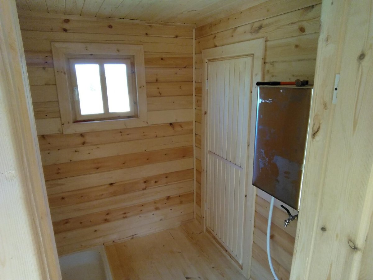 Отделка помещения имитацией бруса