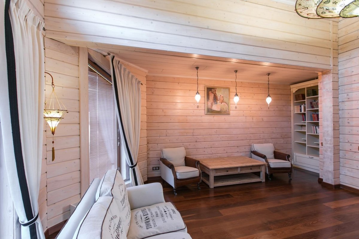 Имитация бруса 190 внутри