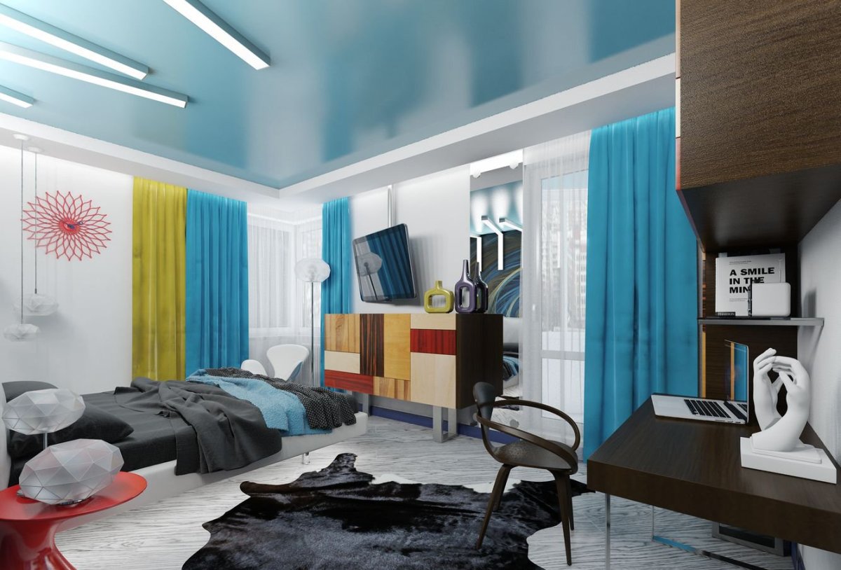 Стиль Авангард в интерьере спальни