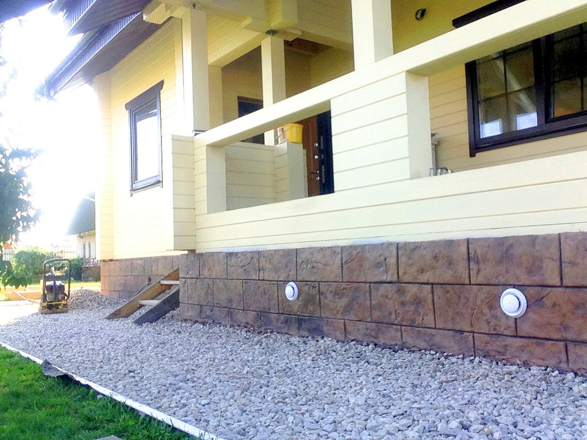 Флексцемент отделка цоколя