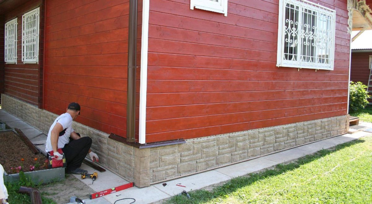 Отделка цоколя