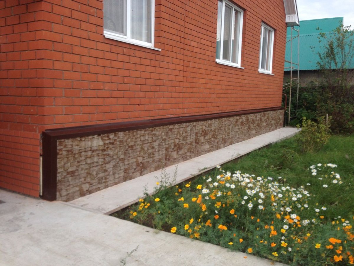 Фасадная отделка цоколя