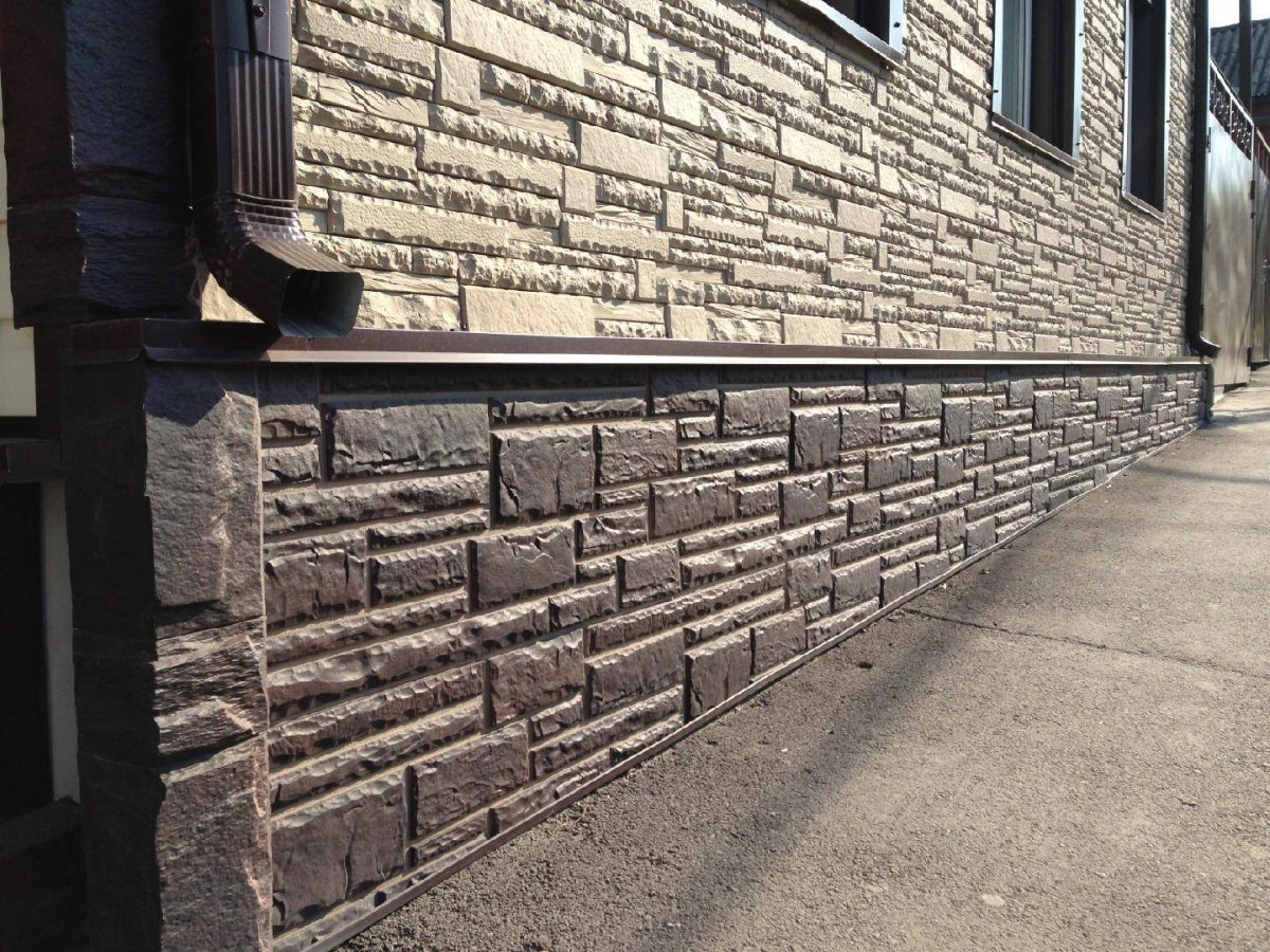 Отделка фундамента