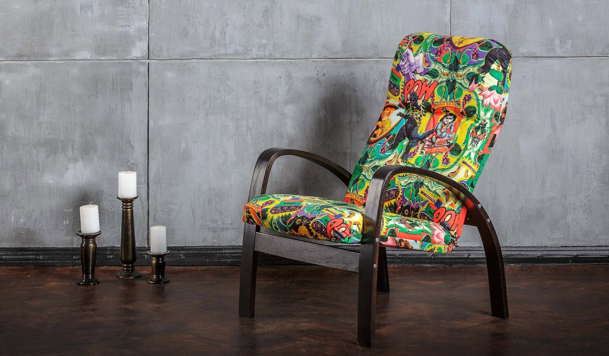 Кресло Роберт Iris 2 на деревянных ножках артикул: IMR-1165467