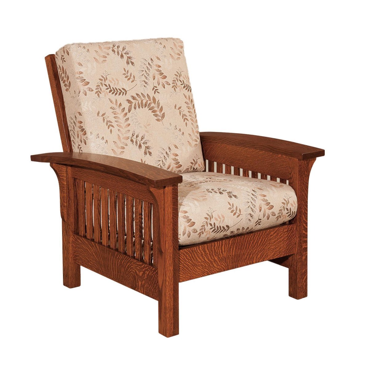 Кресло с деревянными подлокотниками