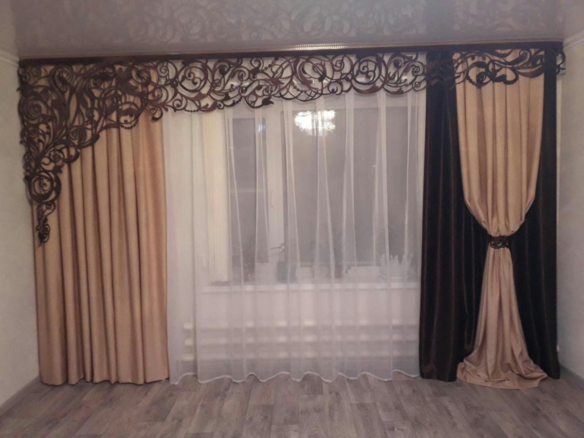 Г.Алексеевка пошив штор салон Диана есть в наличии ажурные ламбрекены