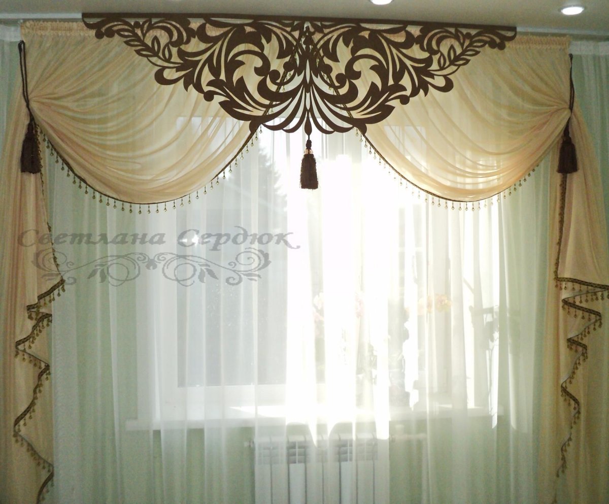 Резные ажурные ламбрекены