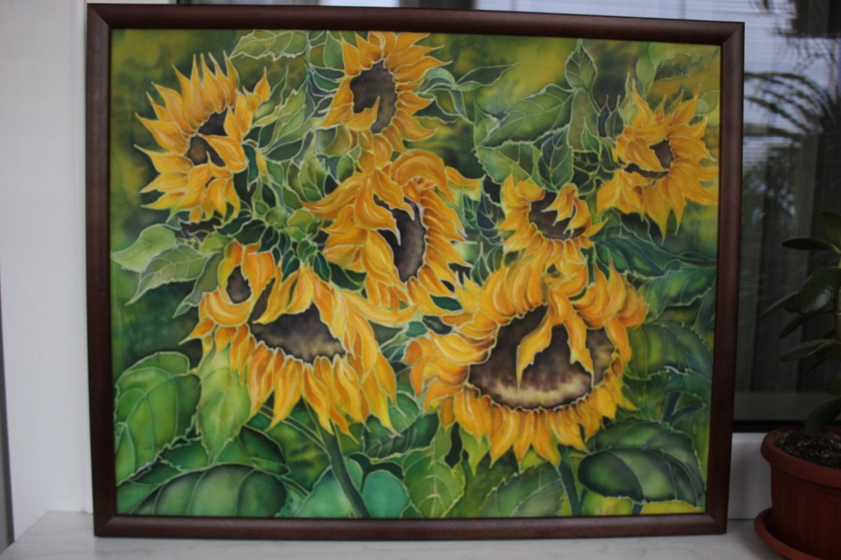 Лотос цветок батик