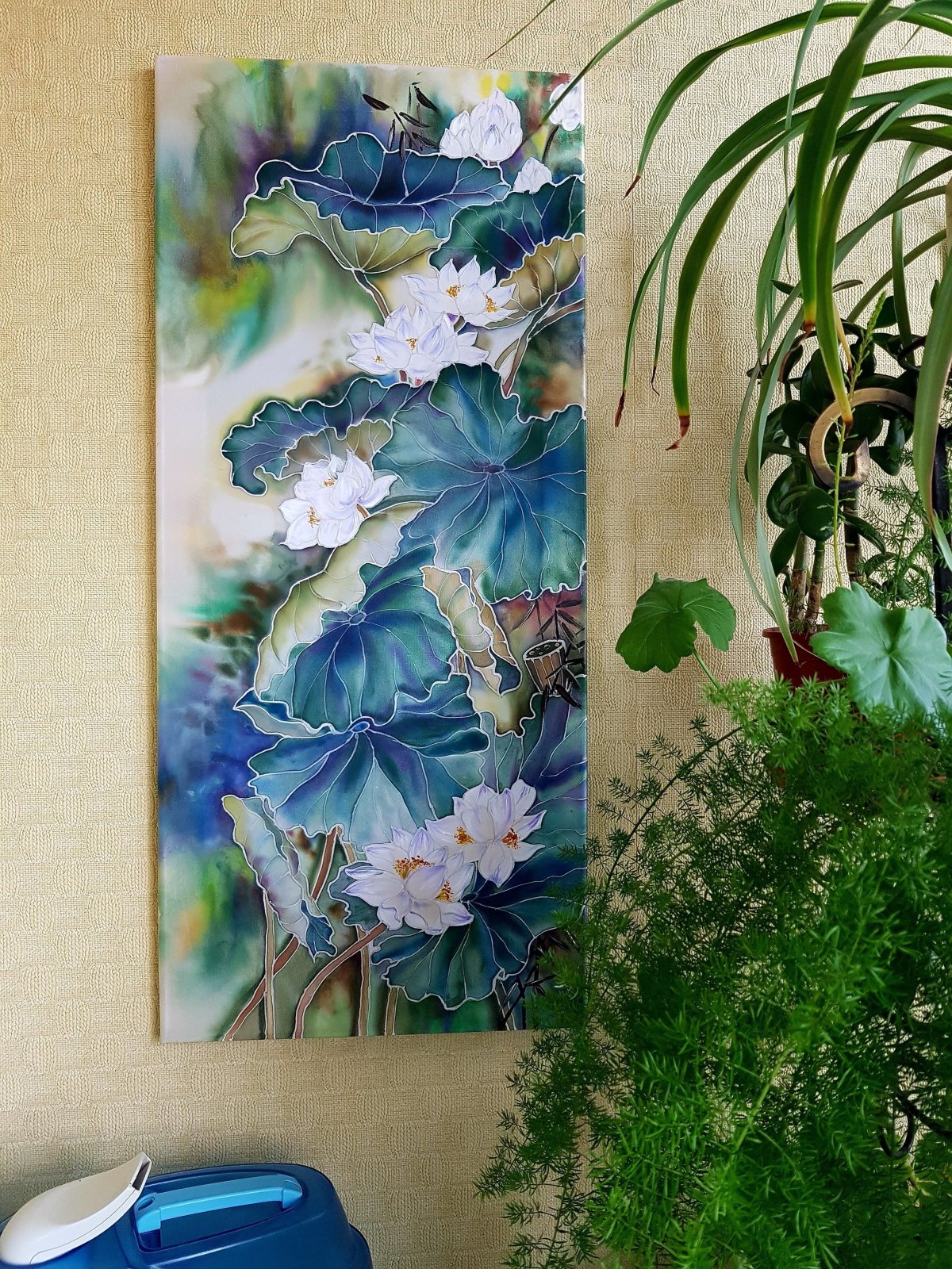 Панно батик в интерьере