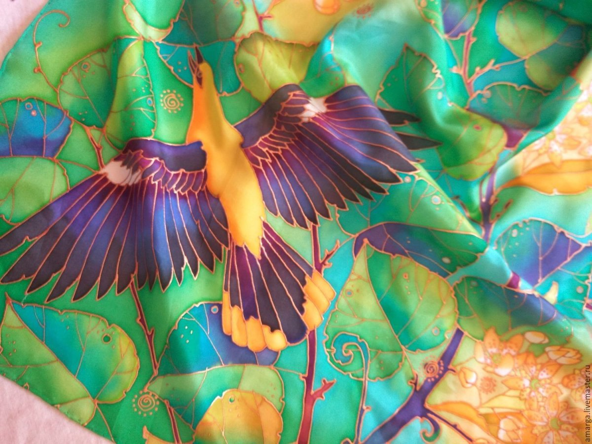 Виктор Парийский живописный батик