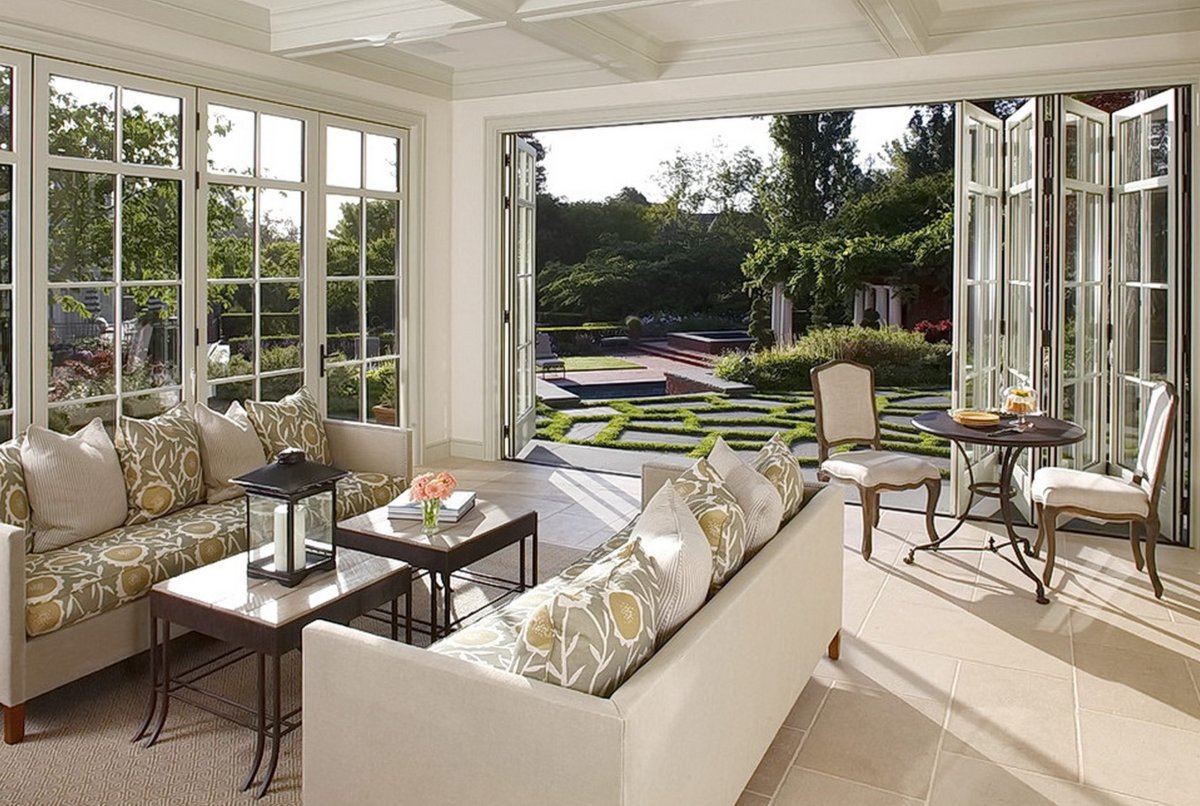 Французские окна в интерьере