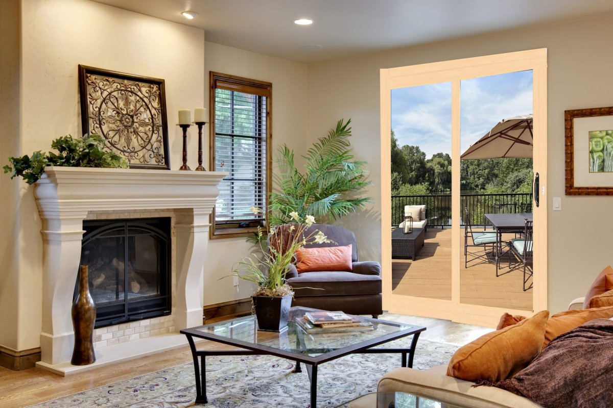 Гостиная с выходом на террасу