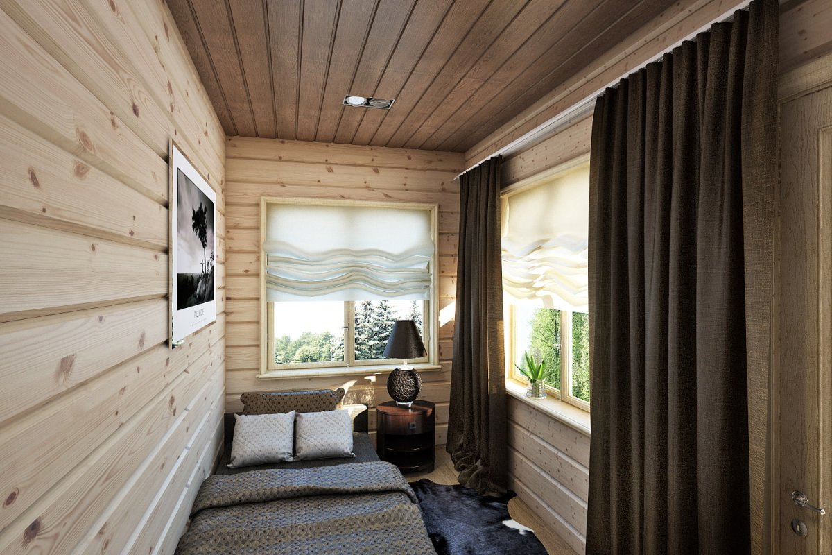 Тиккурила имитация бруса в интерьере