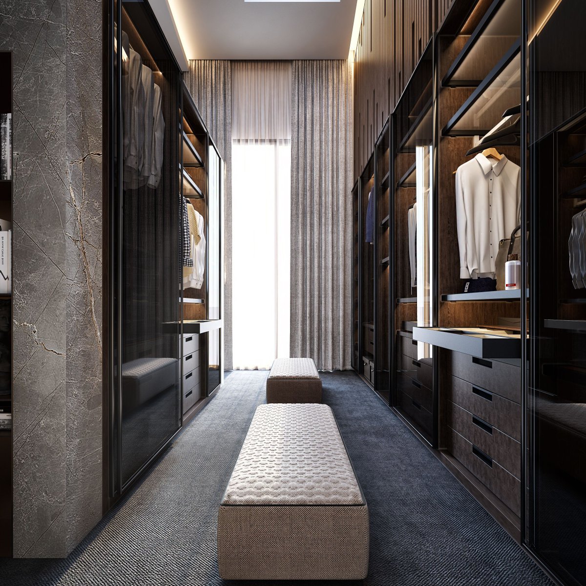 Маленькие спальни с гардеробной