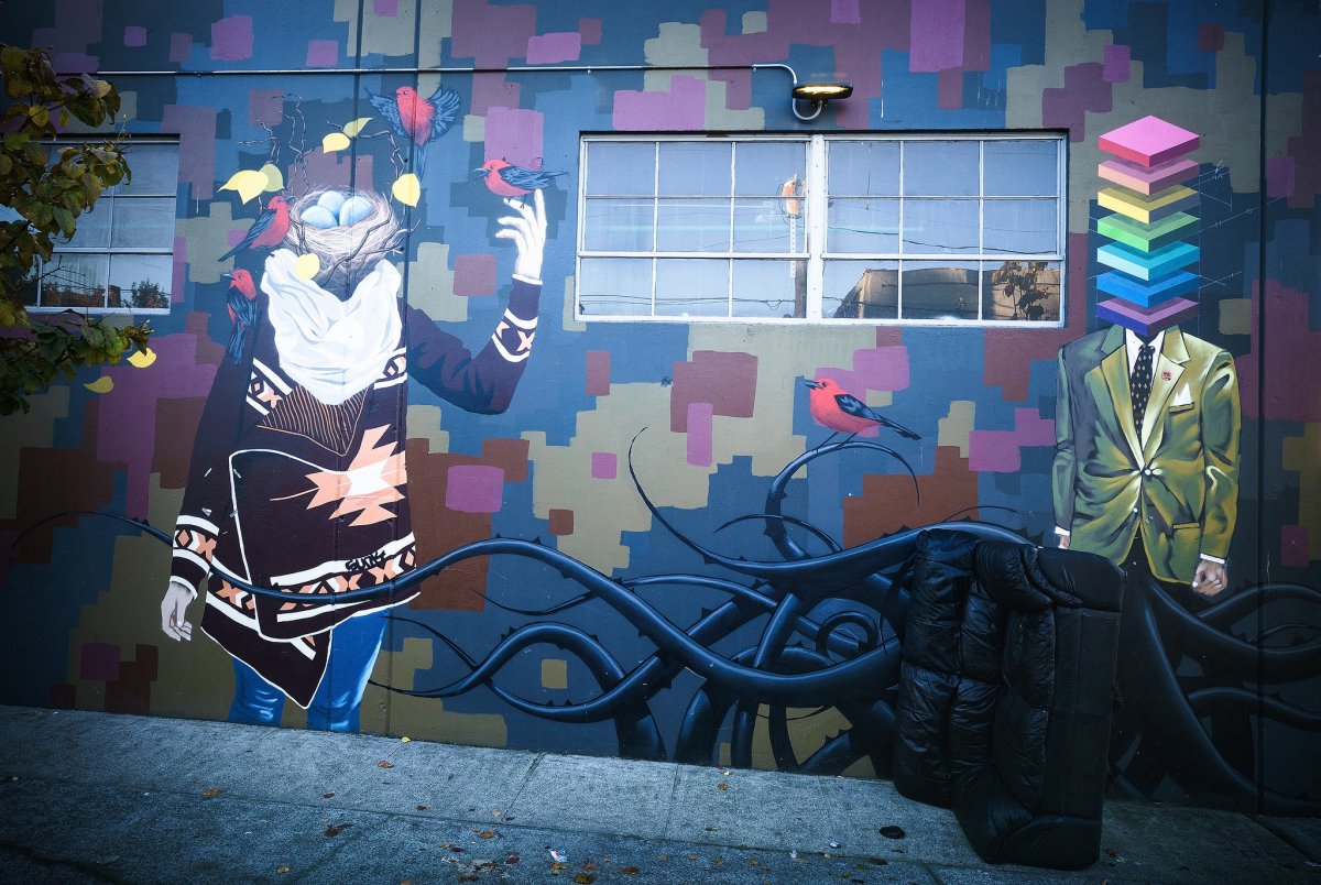 Граффити на стене