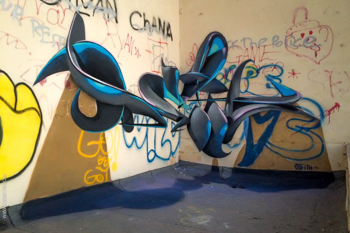 3d граффити маркером