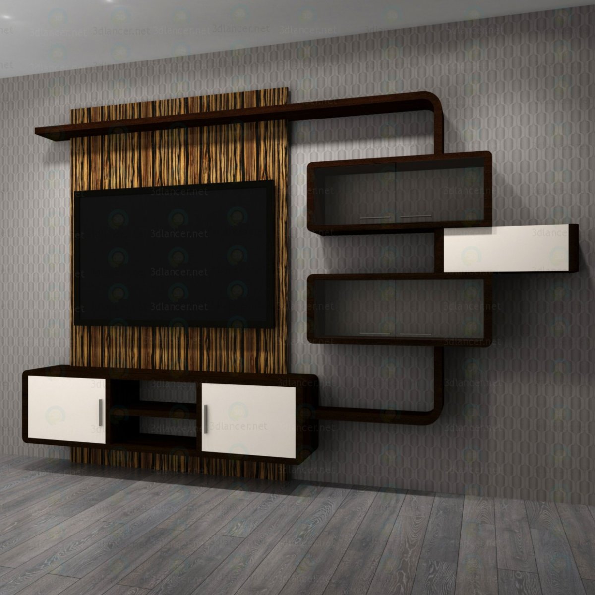 Навесная полка для телевизора