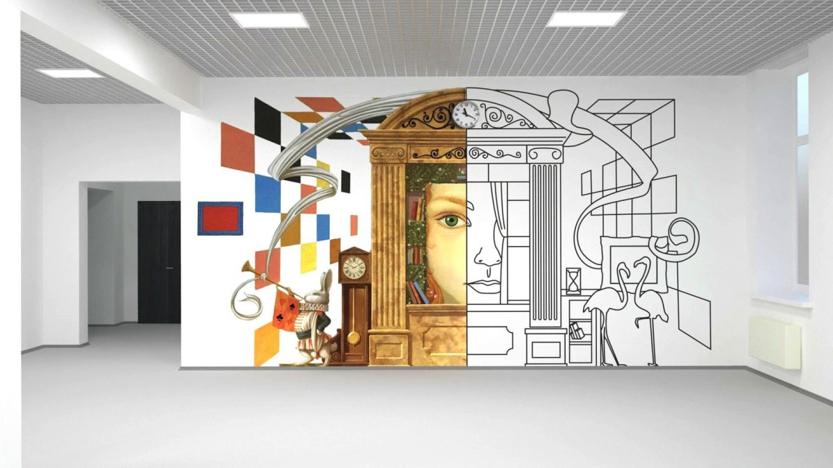 Скетч интерьер беседки